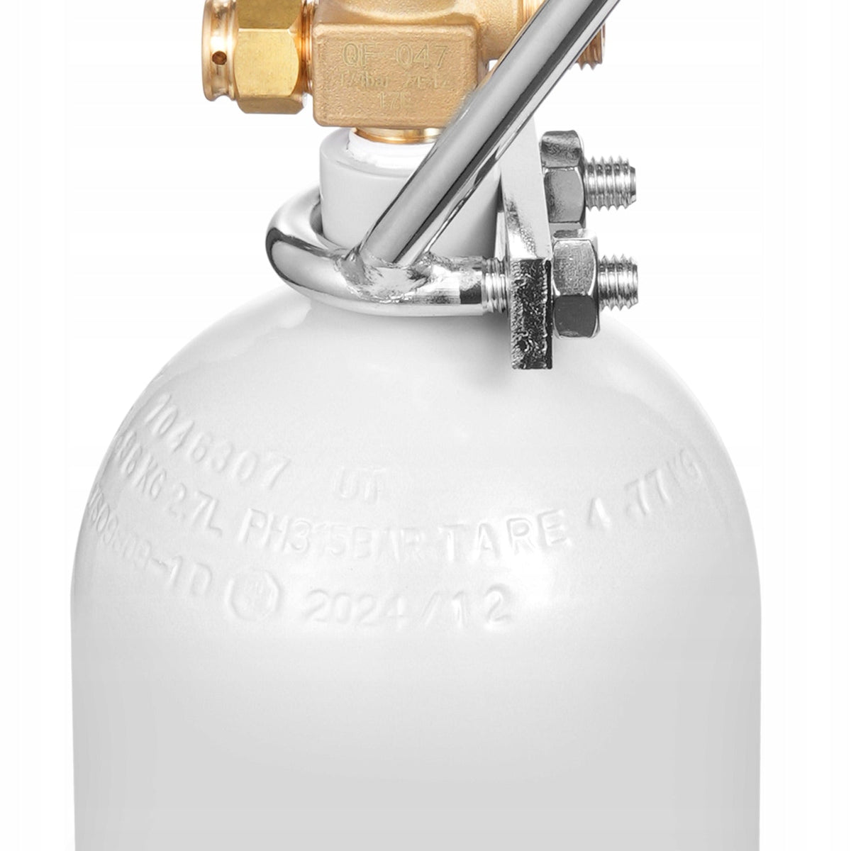 BUTLA CO2 VEVOR 2 KG STAL STOPOWA SZARA ZAWÓR MOSIĘŻNY NAJLEPSZA