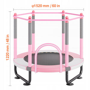 VEVOR TRAMPOLINA DZIECIĘCA 60 Z SIATKĄ I KOSZYKÓWKĄ MOCNA I BEZPIECZNA