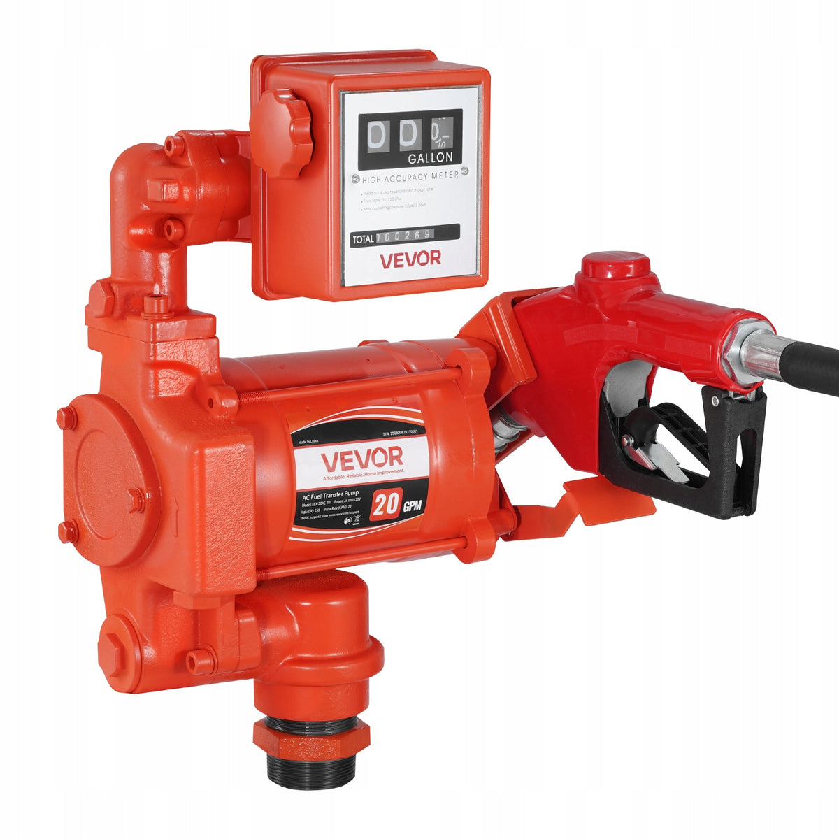 PROFESJONALNA POMPA DO TRANSFERU PALIWA VEVOR 230V 20 GPM 76 L MIN