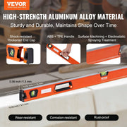 ZESTAW 6 POZIOMNIC VEVOR ALUMINIOWYCH MAGNETYCZNYCH 25-200 CM PRECYZYJNY