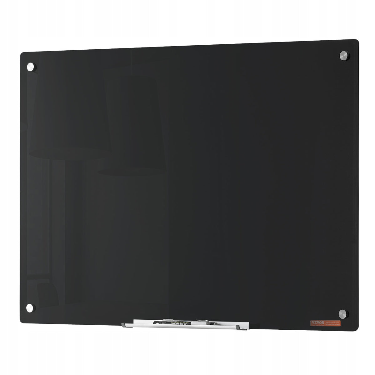 VEVOR MAGNETYCZNA SZKLANA TABLICA SUCHOŚCIERALNA 90X60CM BEZRAMOWA MOCNA
