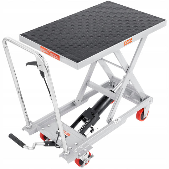PODNOŚNIK NOŻYCOWY HYDRAULICZNY VEVOR 230 KG MOCNY WÓZEK PODNOŚNIKOWY