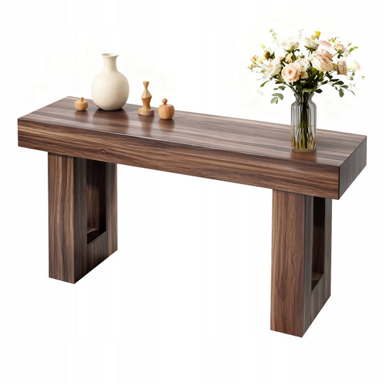 VEVOR STOLIK KONSOLOWY KAWOWY RUSTYKALNY 160X35X85 CM SOLIDNY BRĄZOWY