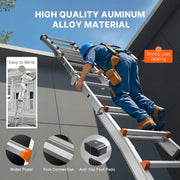 PROFESJONALNA DRABINA TELESKOPOWA VEVOR A-FRAME 3M ALUMINIOWA KOMPAKTOWA