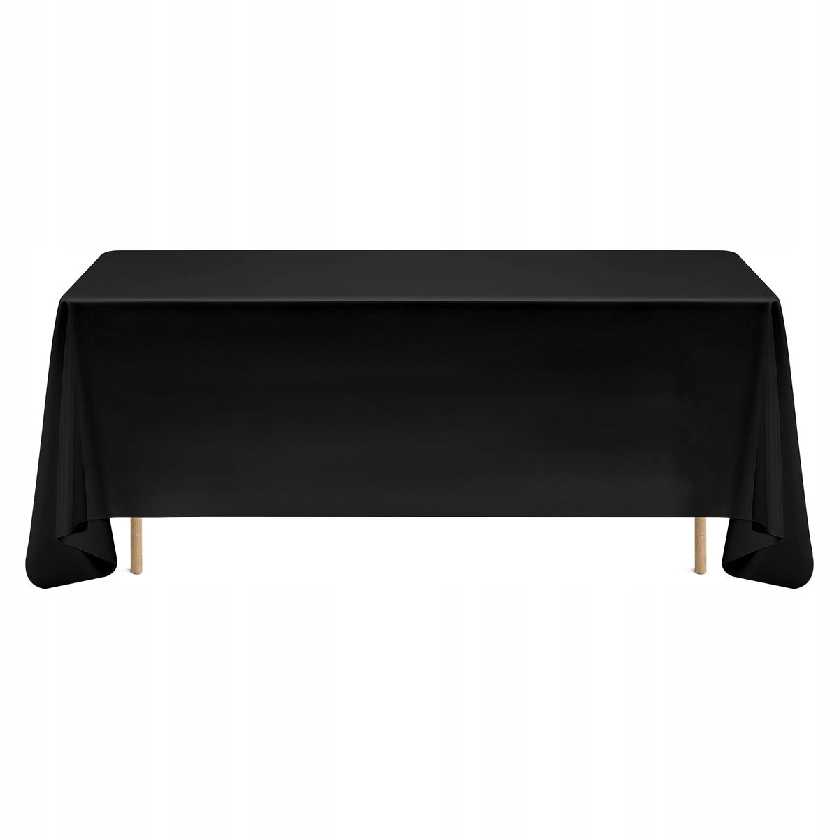 VEVOR ZESTAW 6 OBRUSÓW 1778X3048MM POLIESTER WIELOKROTNEGO UŻYTKU CZARNY