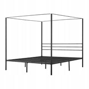 SOLIDNA RAMA ŁÓŻKA Z BALDACHIMEM VEVOR KING SIZE METALOWA CZARNA 800KG