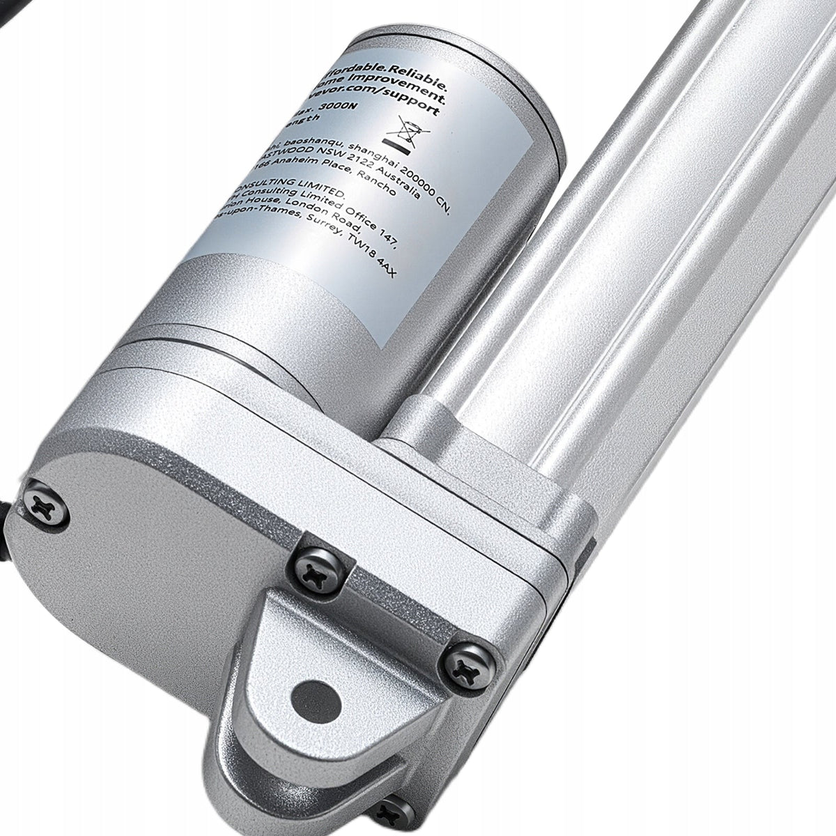 SIŁOWNIK LINIOWY VEVOR 12V 304.8MM IP65 MOCNY 3000N PRECYZYJNY RUCH