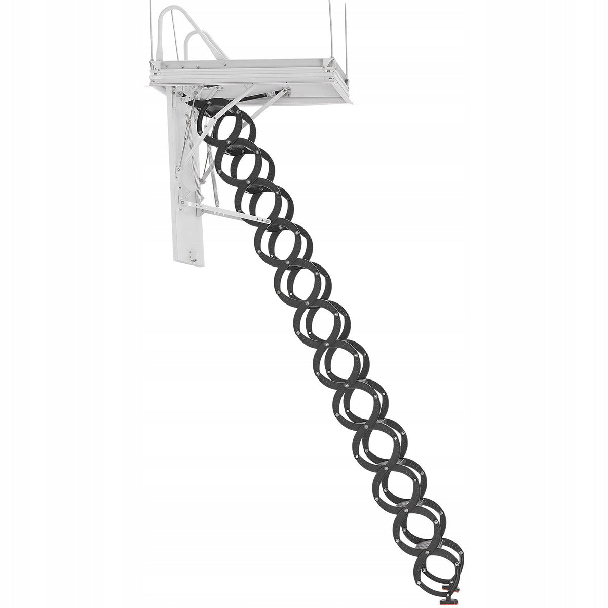 DRABINA NOŻYCOWA VEVOR DO STRYCHU HYDRAULICZNA 299KG NA SUFIT 9.5-10.2FT