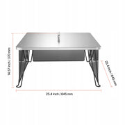 POKRYWA PALENISKA VEVOR 645X645X370 MM STAL NIERDZEWNA DEFLEKTOR CIEPŁA