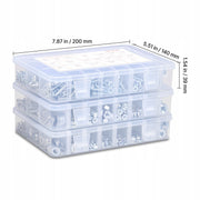 ZESTAW ŚRUB I NAKRĘTEK VEVOR 2250 SZT MOCNY STAL STOPOWA METRYCZNE