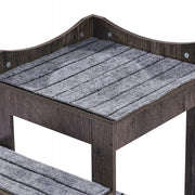 ŁÓŻKO PIĘTROWE DLA ZWIERZĄT VEVOR ZDEJMOWANE SCHODY PERGOLA OKIENNA SZARE