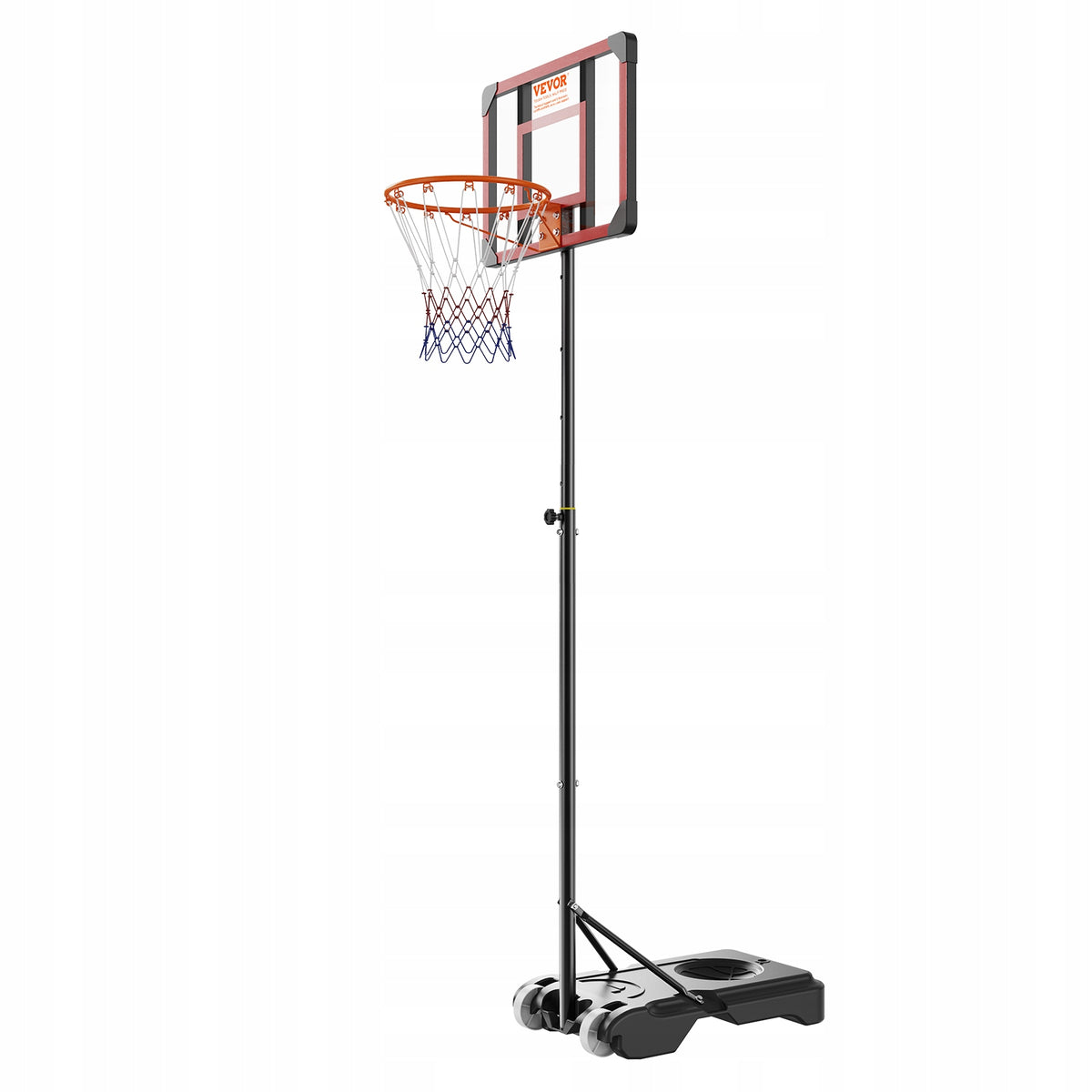 VEVOR STOJAK NA KOSZ DO KOSZYKÓWKI REGULOWANY 152.4-213.4 CM SOLIDNY NA
