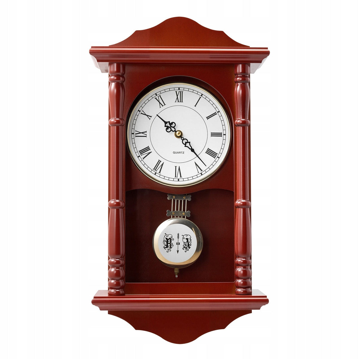 VEVOR ZEGAR ŚCIENNY VINTAGE WAHADŁOWY DREWNIANY 460X240X92 MM PRECYZYJNY