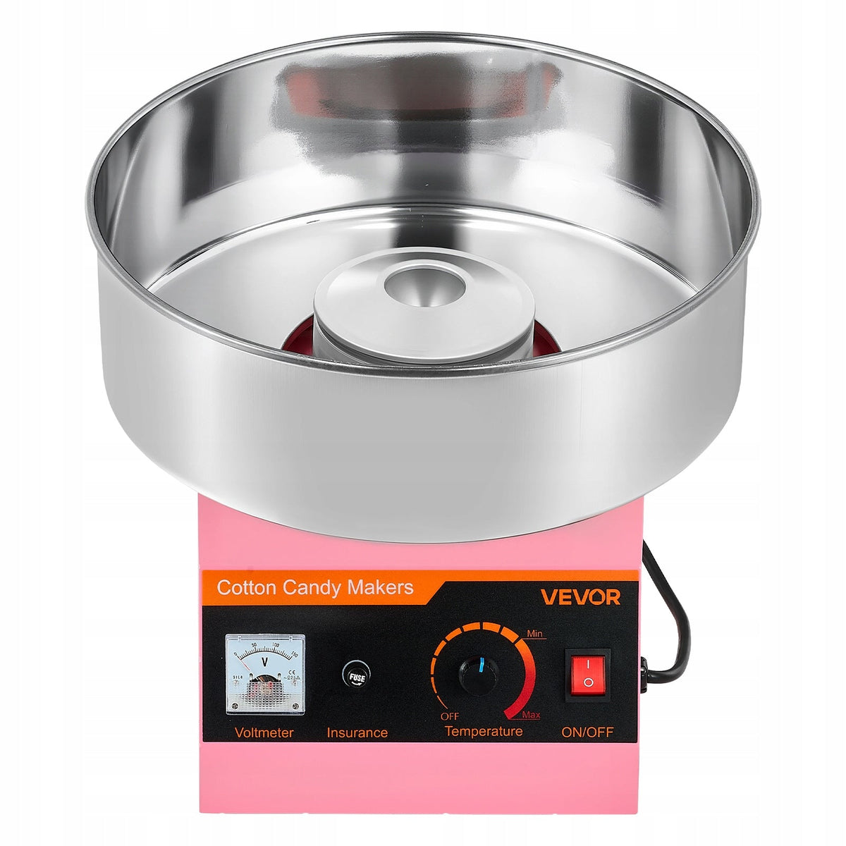 MASZYNA DO WATY CUKROWEJ VEVOR 1000W Z MISĄ ZE STALI NIERDZEWNEJ 38CM